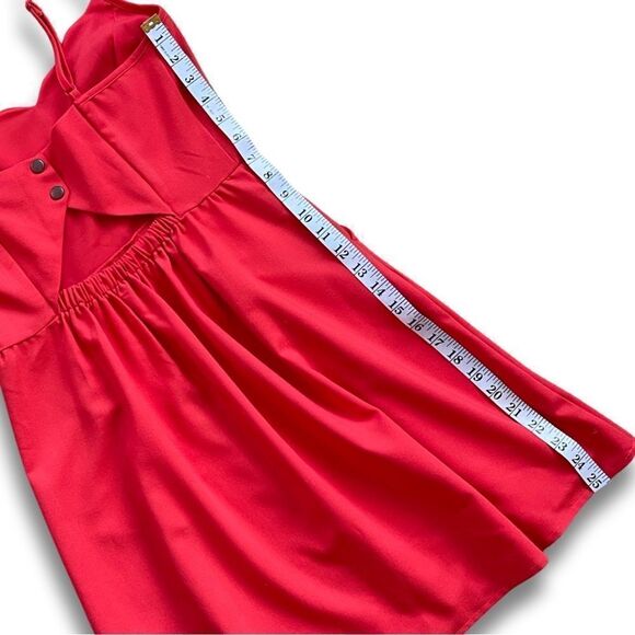 Market & Spruce Coral Scalloped Dress • Size Small - Picture 9 of 13